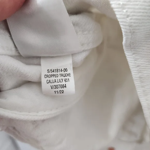 NWOT Old Navy Women's Cropped Trucker Jacket, Color: Off-White, Size: S - Picture 7 of 7